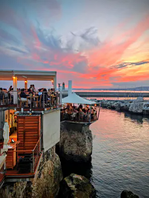 Ciel rose pendant un run pour Octobre Rose 🩷