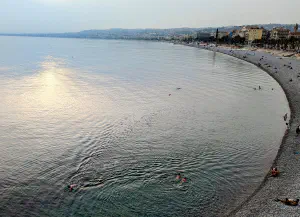 nice beach on an october day