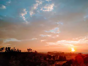 Red sky sunset