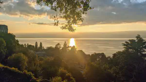 Sunset over the Lac Léman