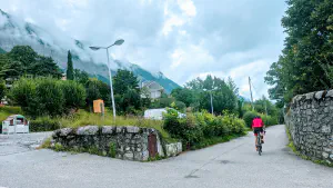 The alpine mountain route